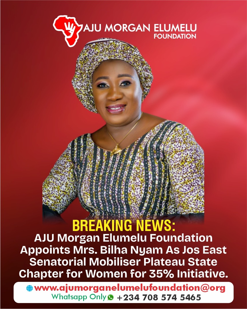 Mrs. Bilhah Nyam Appointed Jos East Senatorial Mobilizer | Women for 35% Initiative