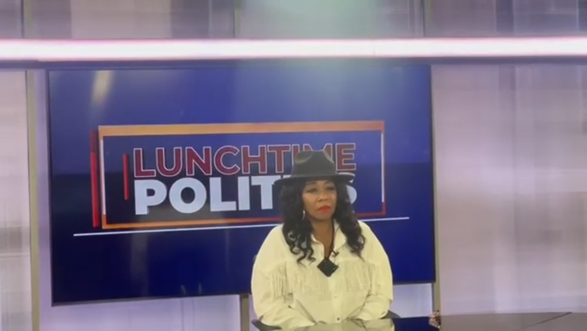 AMB. AJU ELUMELU-JAMES IN AN ENGAGING DIALOGUE WITH JEFFERY UZOHO OF CHANNELS TELEVISION ON THE PROGRAMME LUNCH TIME POLITICS.