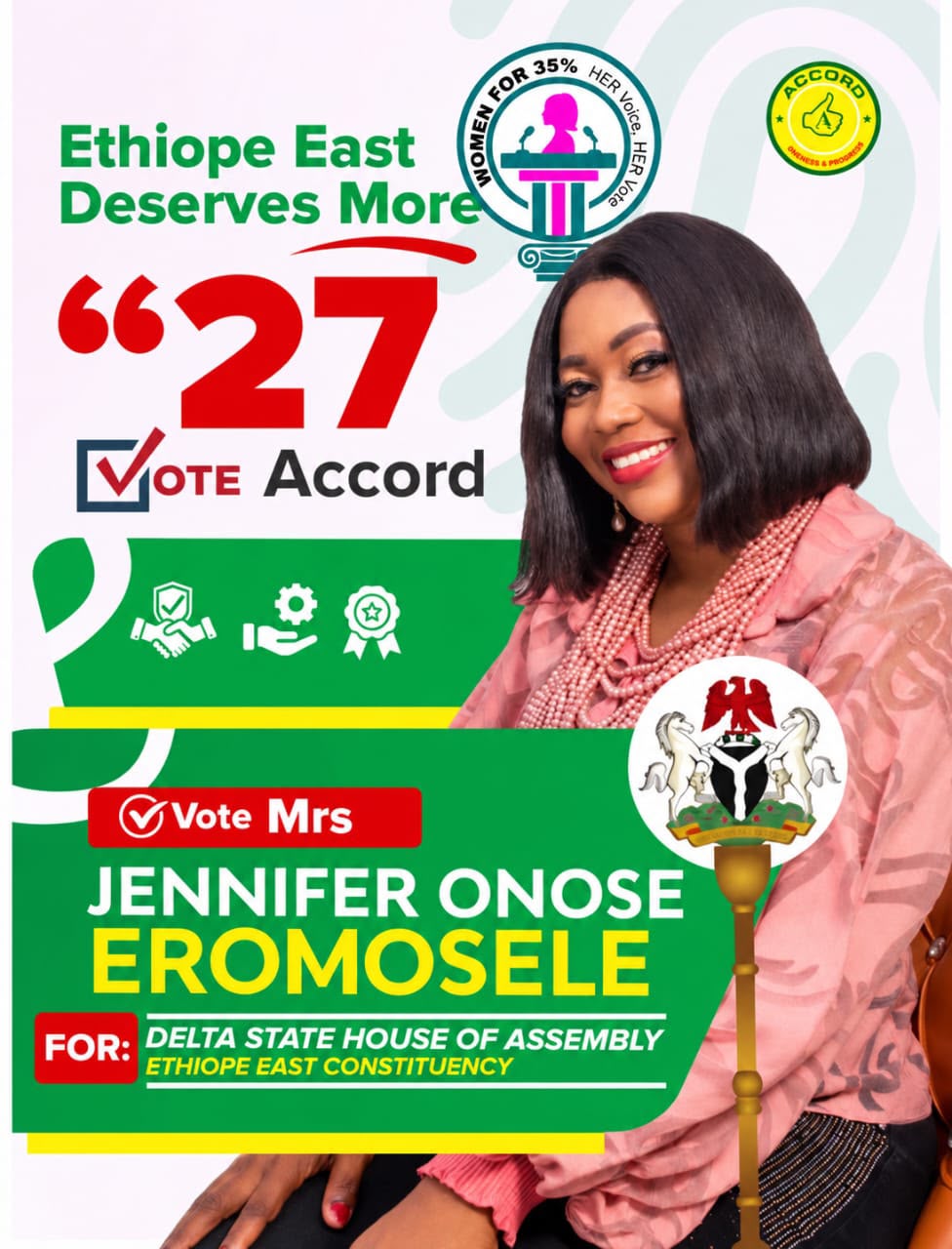 Women for 35% Spotlights Jennifer Eromosele’s Vision for Ethiope East